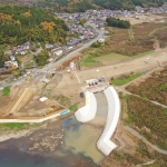 大砂利川樋門築造工事　期間2018年9月～2019年12月