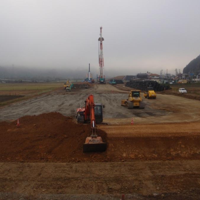 平成25年度志高中流乗越部地盤改良工事