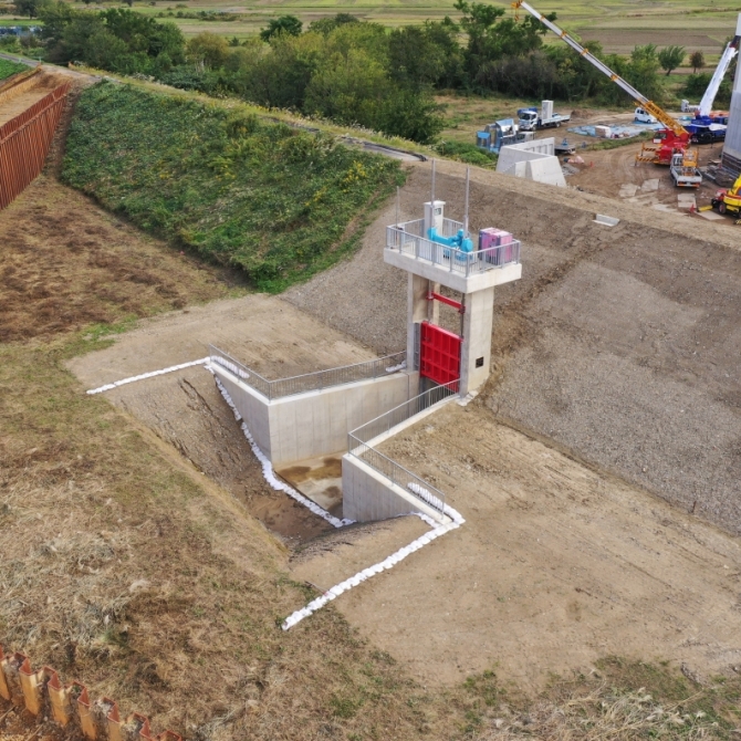 段畑地区樋門築造工事